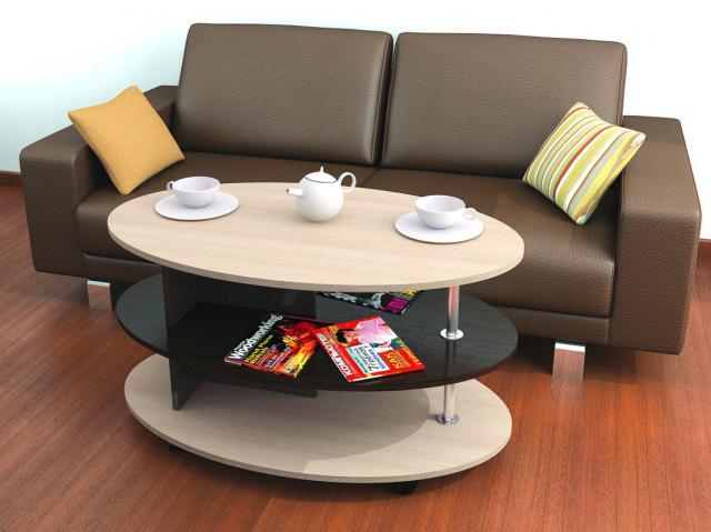 Стол журнальный «Консул-4» (Венге / Дуб молочный)