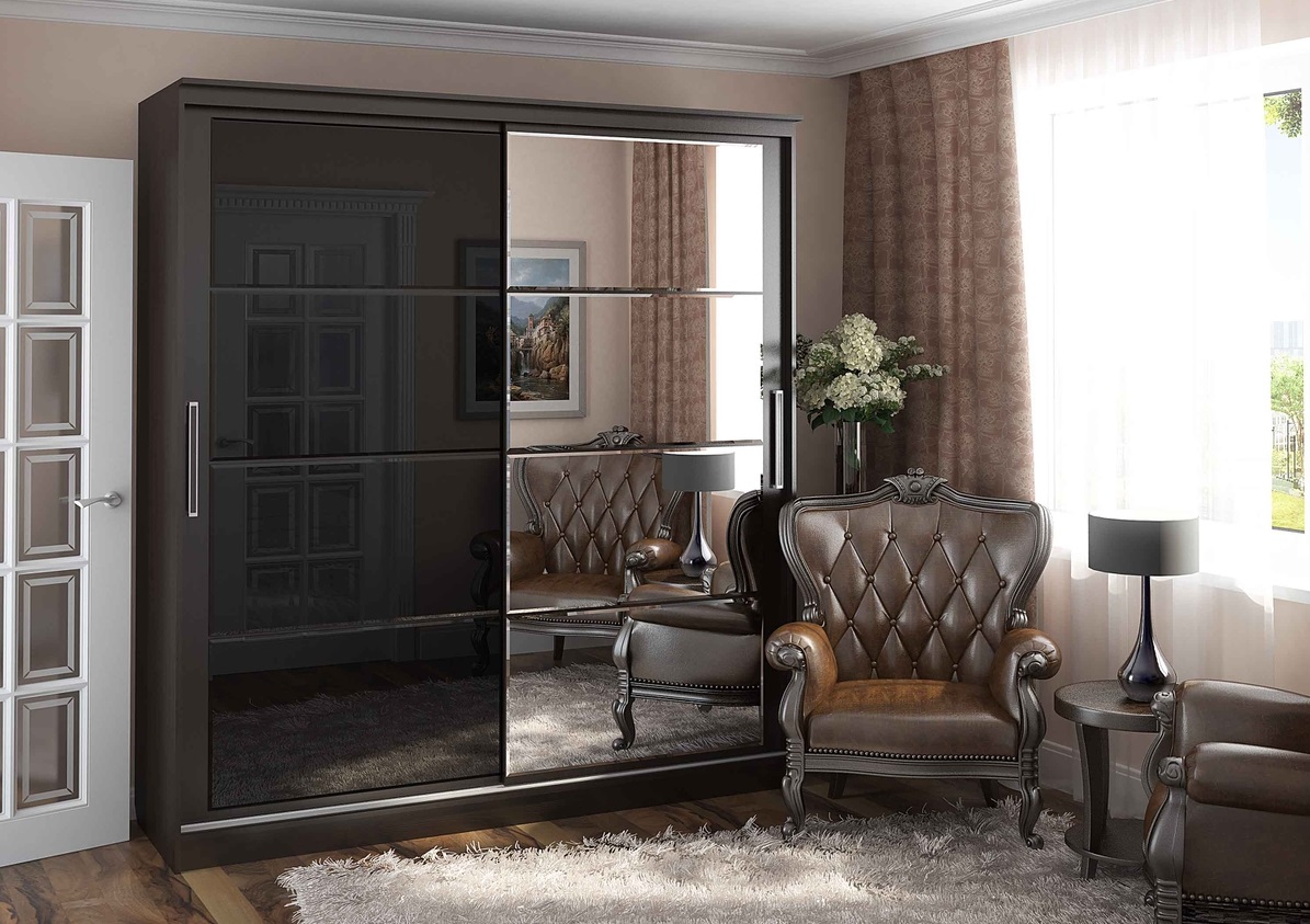 Шкаф купе Танго-2 венге 2,0