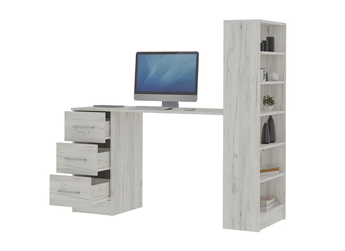 Стол письменный Гранд — Крафт белый 2