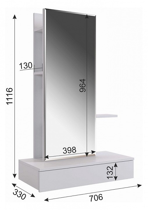 Стол туалетный Мария STM-01.1544