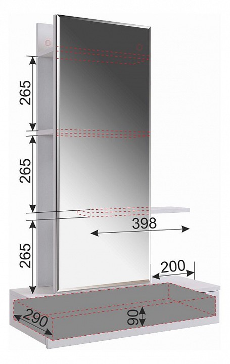 Стол туалетный Мария STM-01.1544