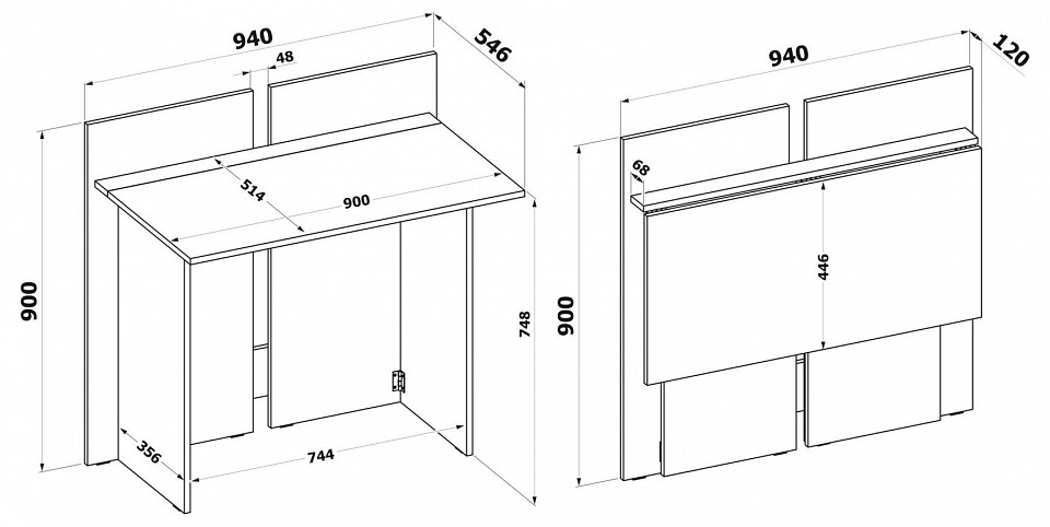 Стол письменный СП-20