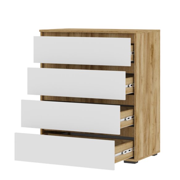 Хелен КМ 02 Комод 802 4 ящика (крафт) 2