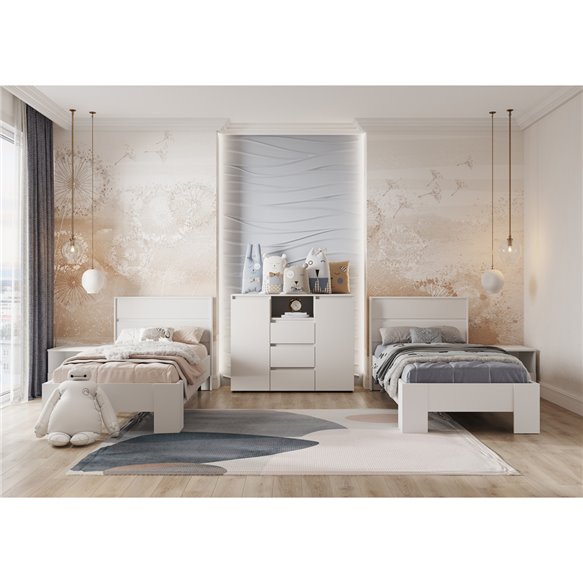 Хелен КР 01 Кровать 0.9х2.0 (белый) 3