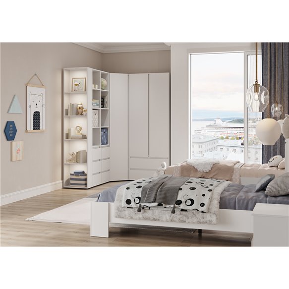 Хелен КР 01 Кровать 0.9х2.0 (белый) 4