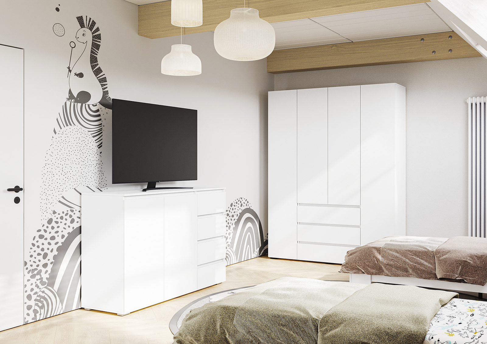 Комод Хелен КМ-06(белый)