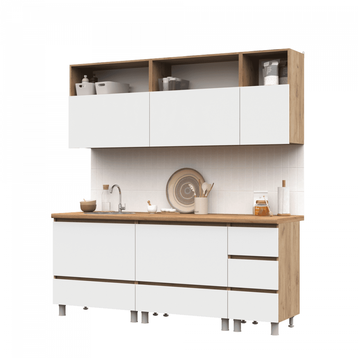 Кухня Хелен 2,0 м крафт 2