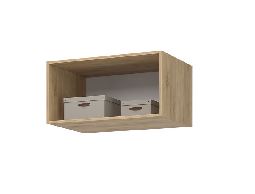 Антресоль Лион АН-01 Серый графит Дуб крафт золотой 2