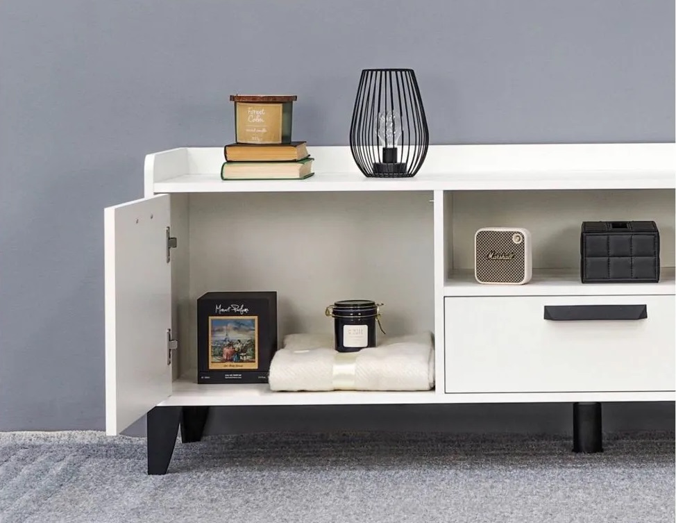 Тумба ТВ Парус 8 белый 3